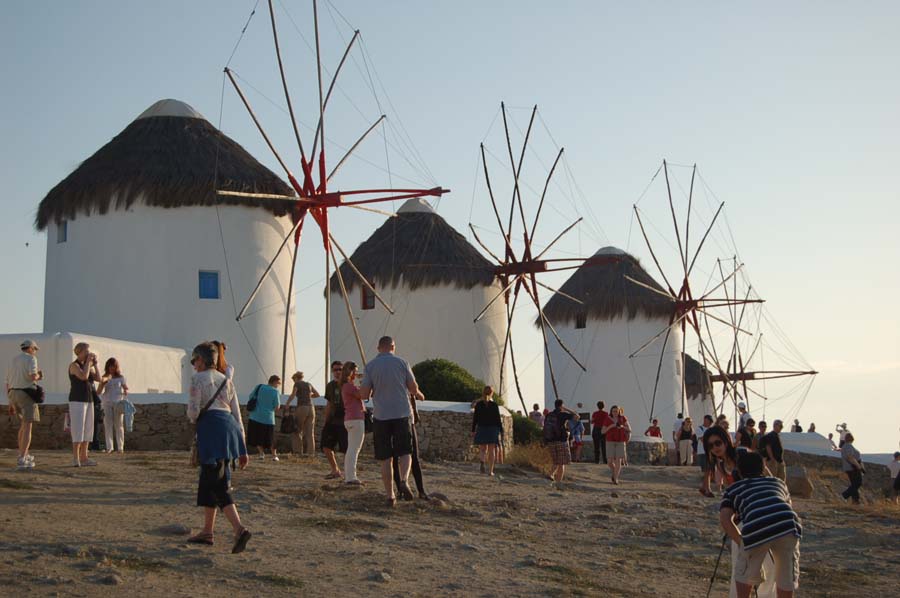 These windmills are the one Mykonos's trademarks. They were once used to grind agricultural produce, and while they are no longer operational, they are still an impressive sight.