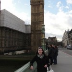 Emily in front of Big Ben