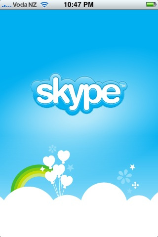 Skype application for iPhone