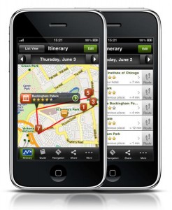 mTrip app: personalized itineraries