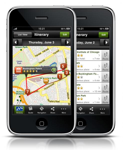 mTrip app: personalized itineraries - Maiden Voyage