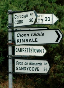 Confusing road signs in Ireland