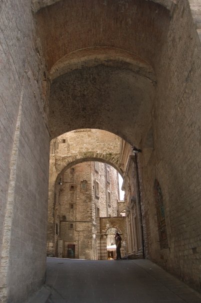 Medieval arches in Perugia