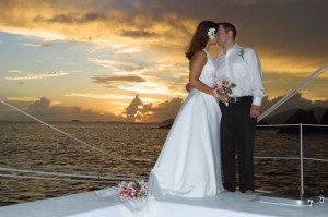 A wedding at Bolongo Bay in the U.S. Virgin Islands