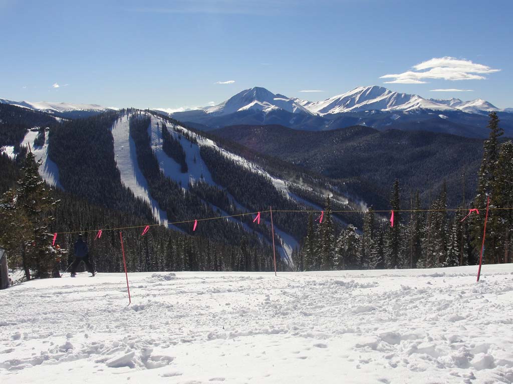 Vista while skiing in Keystone