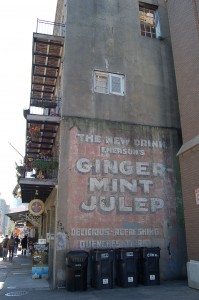 Old New Orleans ad painting