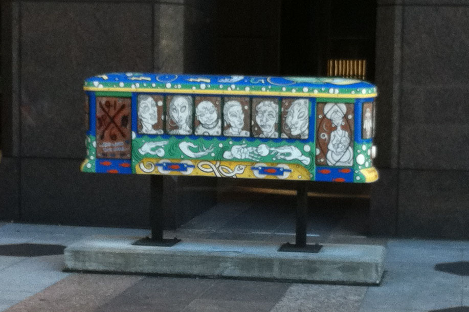 Coffin art in New Orleans
