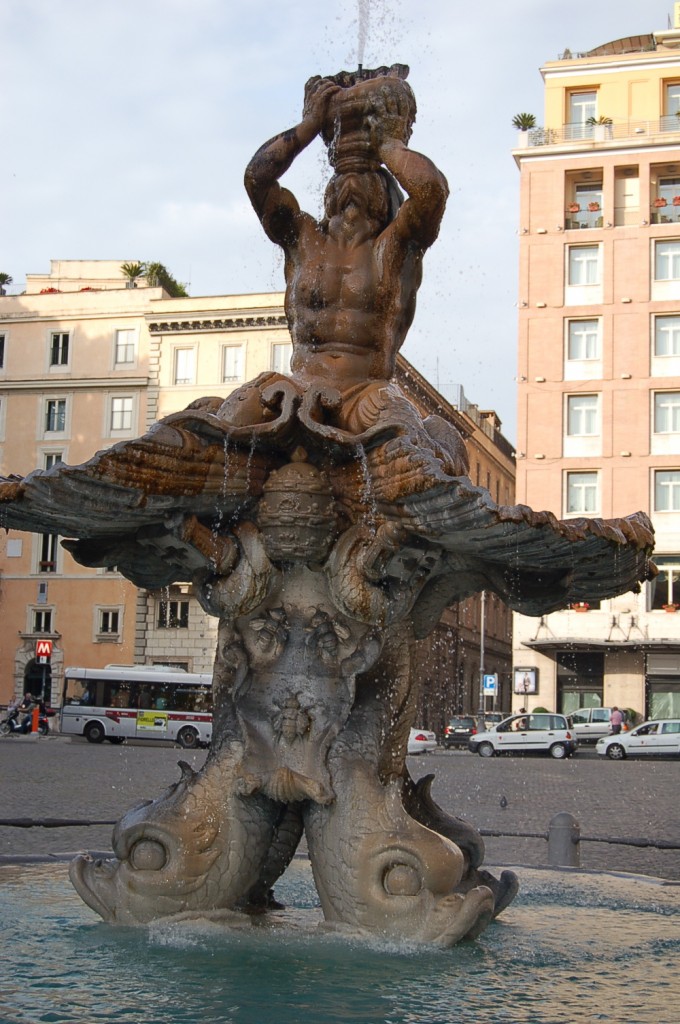 Piazza Barberini in Rome, Italy