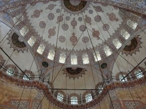 blue mosque ceiling