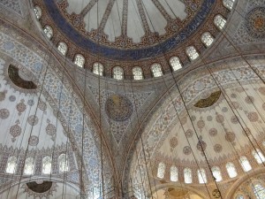 blue mosque ceiling