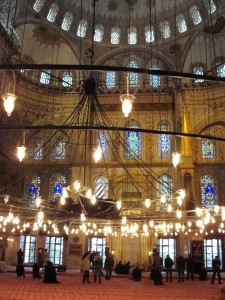 blue mosque interior