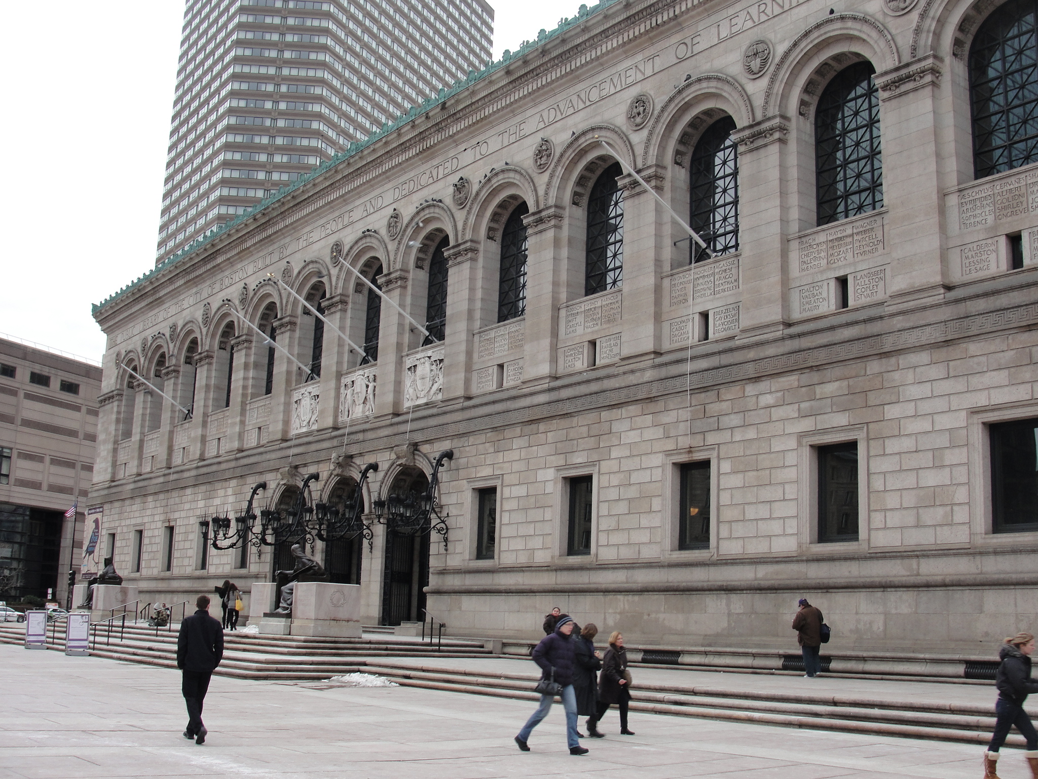 Boston public library exterior