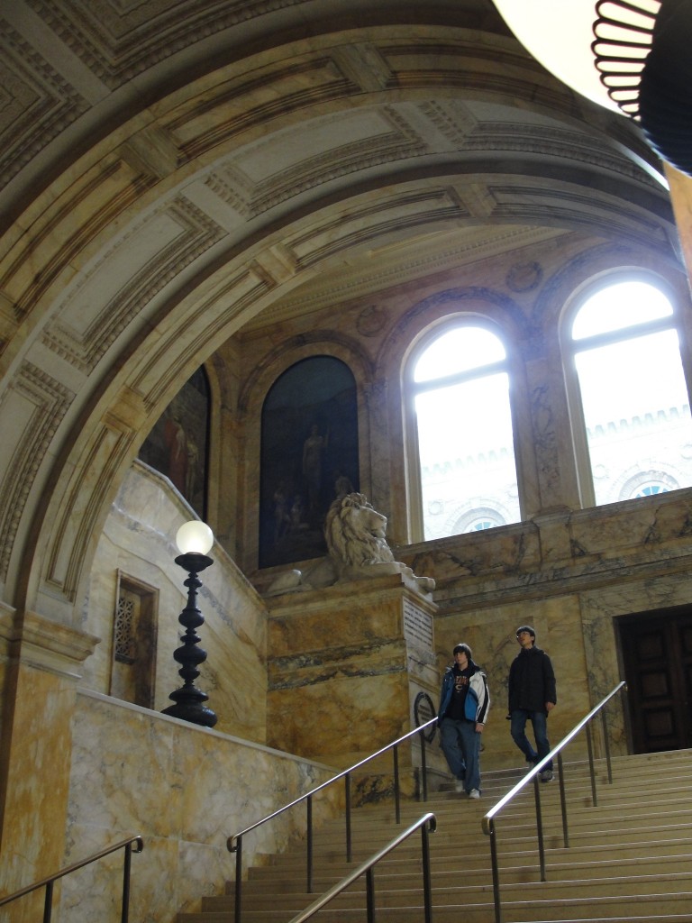 Boston Public Library stairs