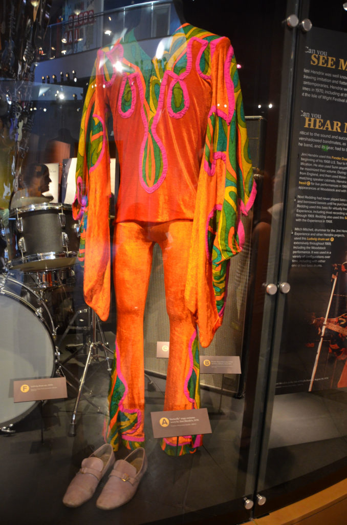 One of Jimi Hendrix's outfits at Experience Music Project