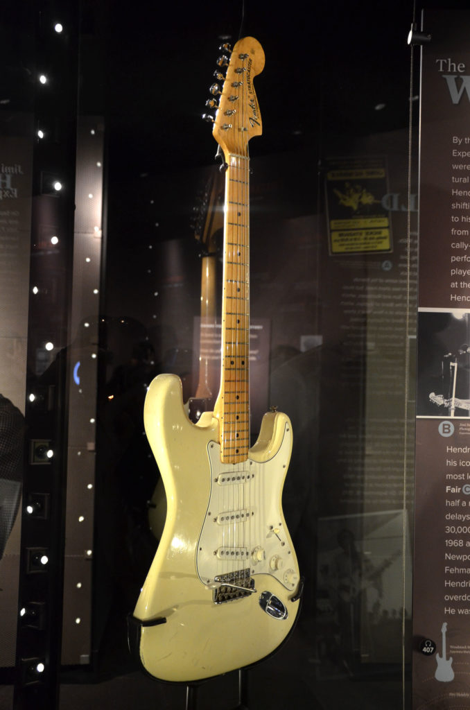 Experience Music Project in Seattle -- Jimi Hendrix Woodstock guitar