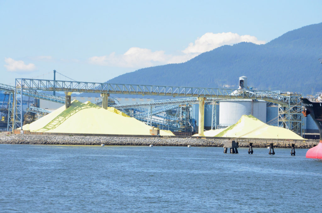 Sulfur plant on Vancouver harbor cruise