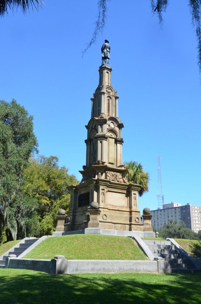 Monument in Forsyth Park in Savannah, Georgia
