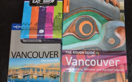 Vancouver guidebooks for giveaway