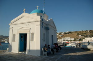 A church in Mykonos, Greece