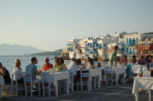 Little Venice in Mykonos, Greece