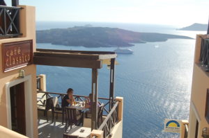 Cafe in Santorini