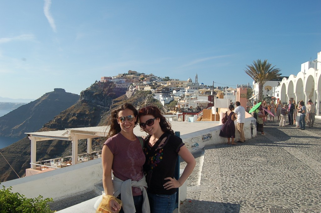 Me and my sis in Santorini