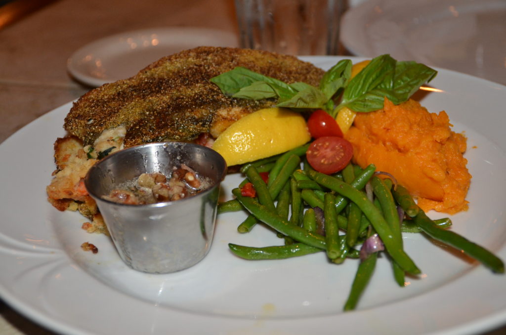 Stuffed trout at The Cabernet Grill