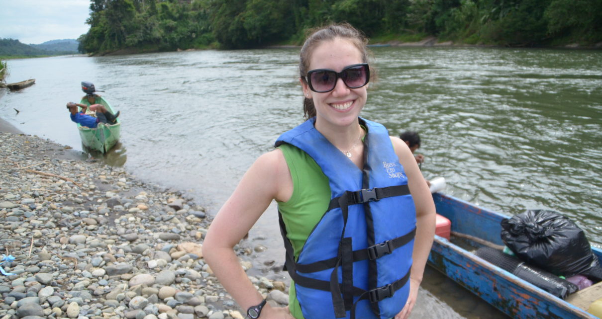 Emily at the Yorkin River