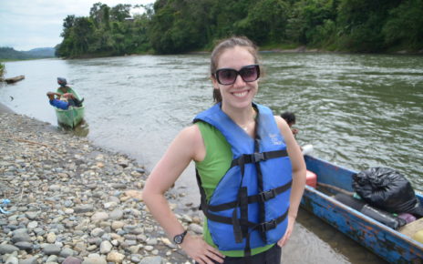 Emily at the Yorkin River