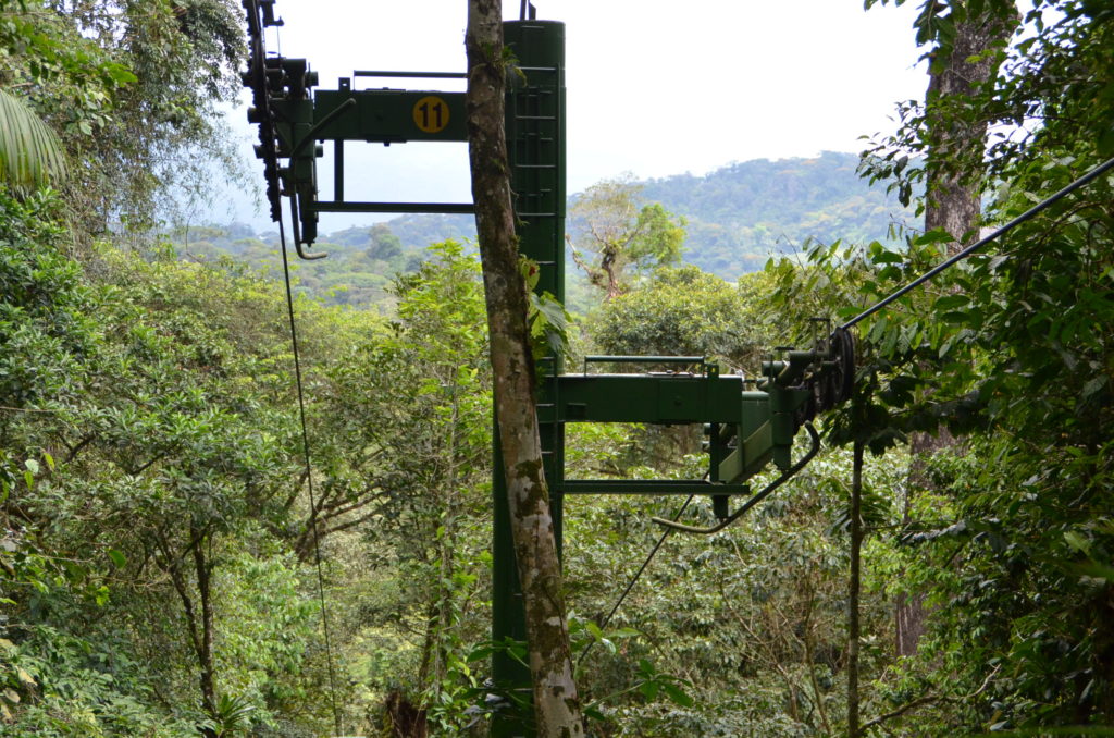 Aerial tram in Costa Rica