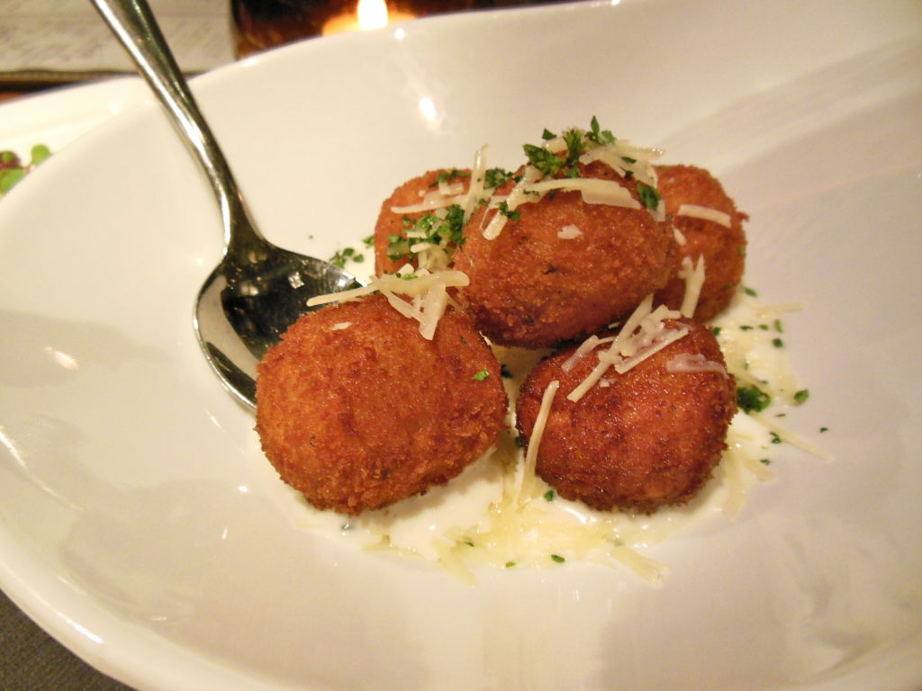 Risotto balls at Public House in Las Vegas