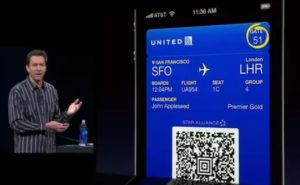 Apple Passbook interface and settings