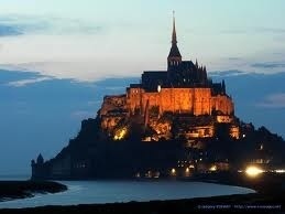 Mont Saint-Michel at night